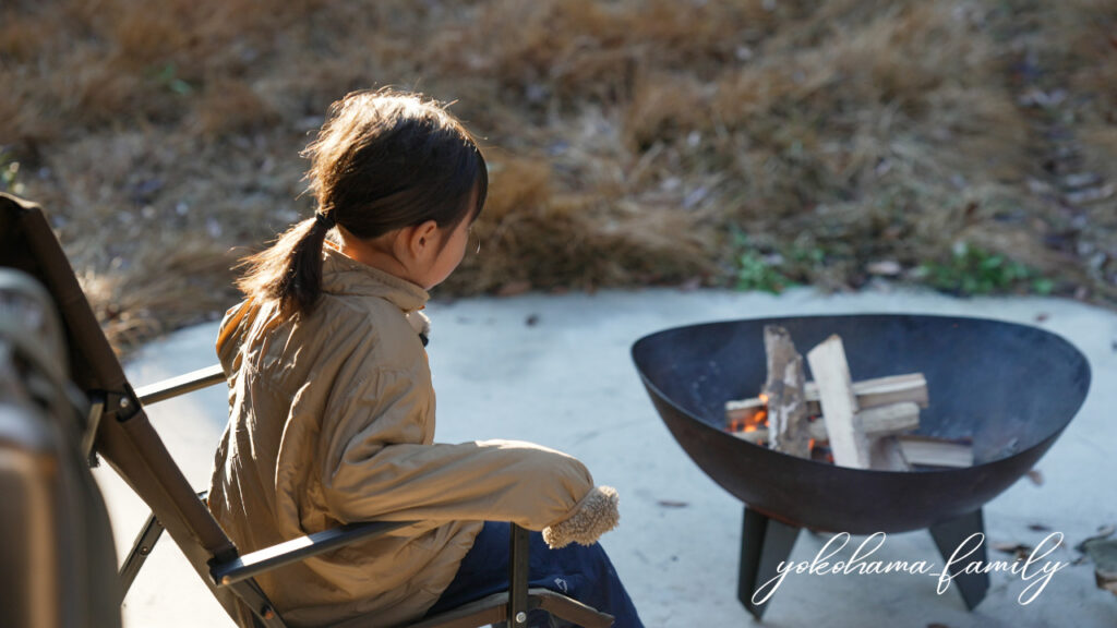 里山テラス　焚き火